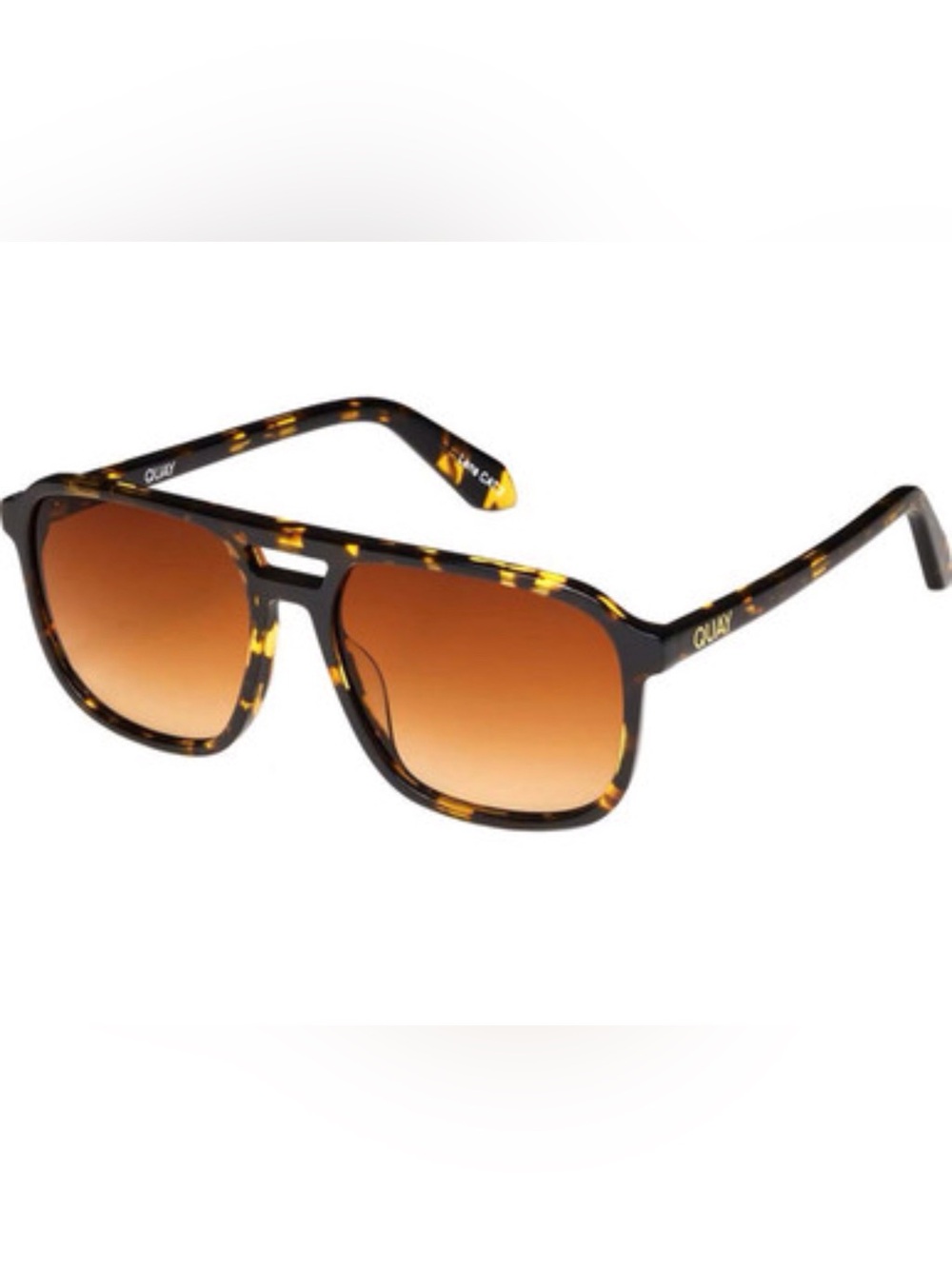 quay australia on the fly polarized gradient yellow aviator sunglasses. Pre own.